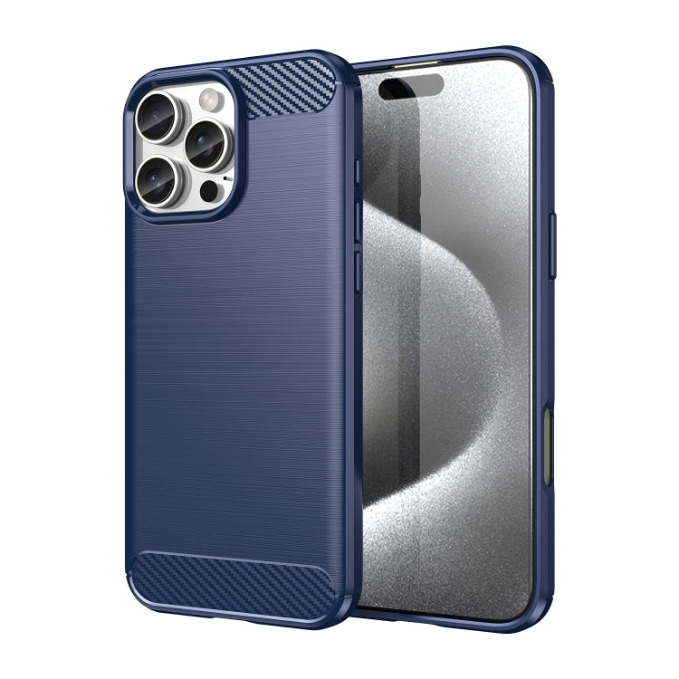 Brushed Texture Carbon Fiber TPU Phone Case, For iPhone 17e / 16e, For iPhone 17 Pro Max, For iPhone 17 Pro, For iPhone 17, For iPhone Air, For iPhone 16 Pro Max, For iPhone 16 Pro, For iPhone 16 Plus