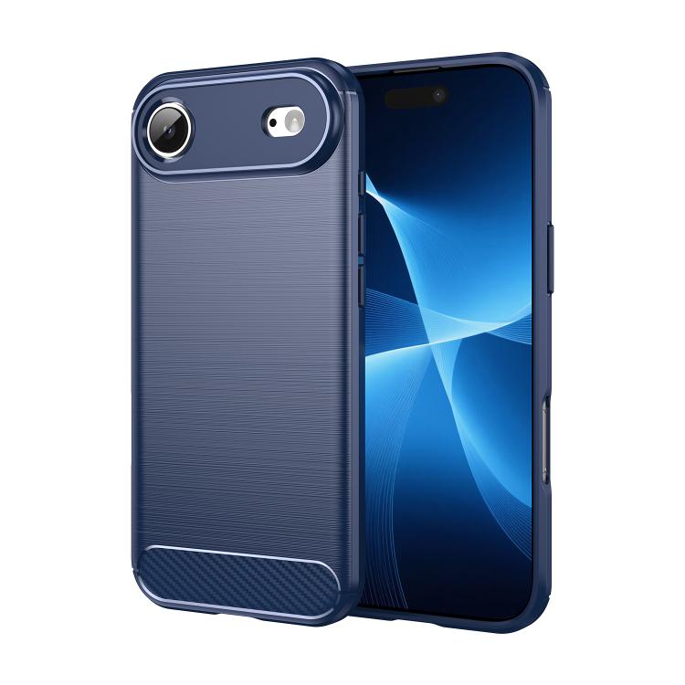 Brushed Texture Carbon Fiber TPU Phone Case, For iPhone 17e / 16e, For iPhone 17 Pro Max, For iPhone 17 Pro, For iPhone 17, For iPhone Air, For iPhone 16 Pro Max, For iPhone 16 Pro, For iPhone 16 Plus