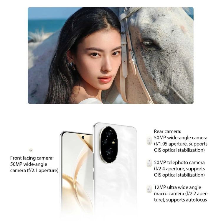Honor 200, 16GB+512GB, Screen Fingerprint Identification, 6.7 inch MagicOS 8.0 Snapdragon 7 Gen 3 Octa Core, Network: 5G, NFC, OTG(Black)