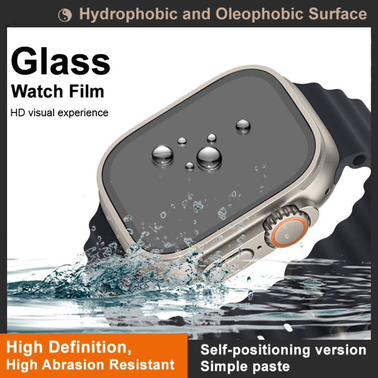 For Apple Watch Ultra 1/2/3 49mm IMAK Tempered Glass Watch Protective Film Self-contained Positioning Version