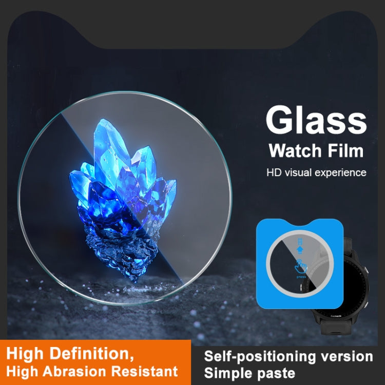 For Garmin Forerunner 955 IMAK Tempered Glass Watch Protective Film Self-contained Positioning Version