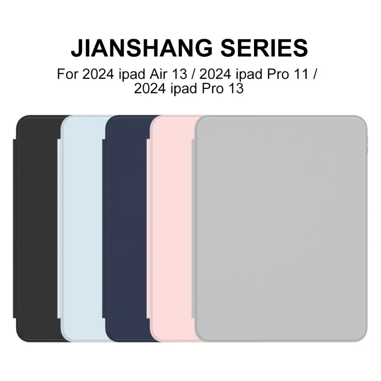 For iPad Pro 11 2025 / 2024 Mutural Jianshang Series Smart Leather Tablet Case(Pink)