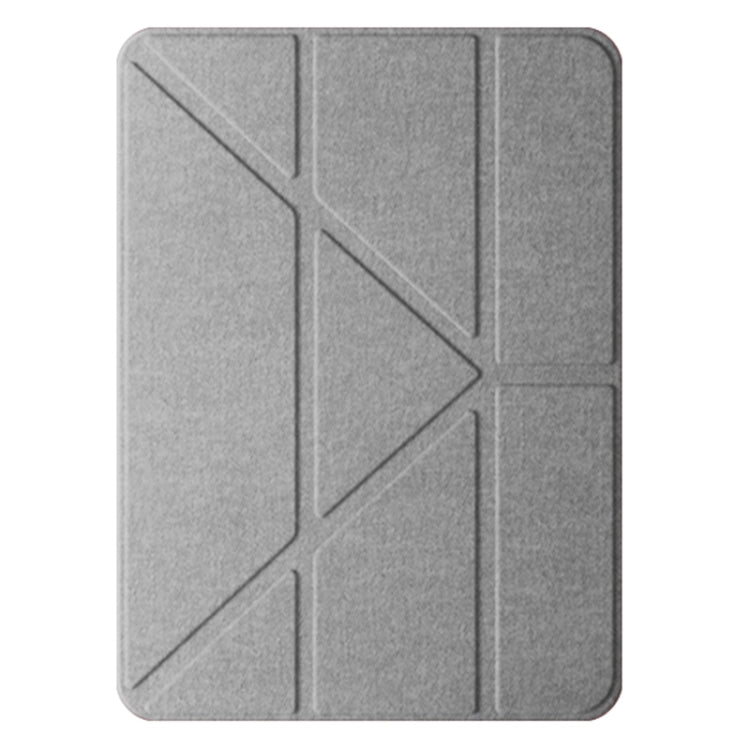 For iPad Pro 13 2025 / 2024 Mutural Multi-fold Smart Leather Tablet Case(Grey)