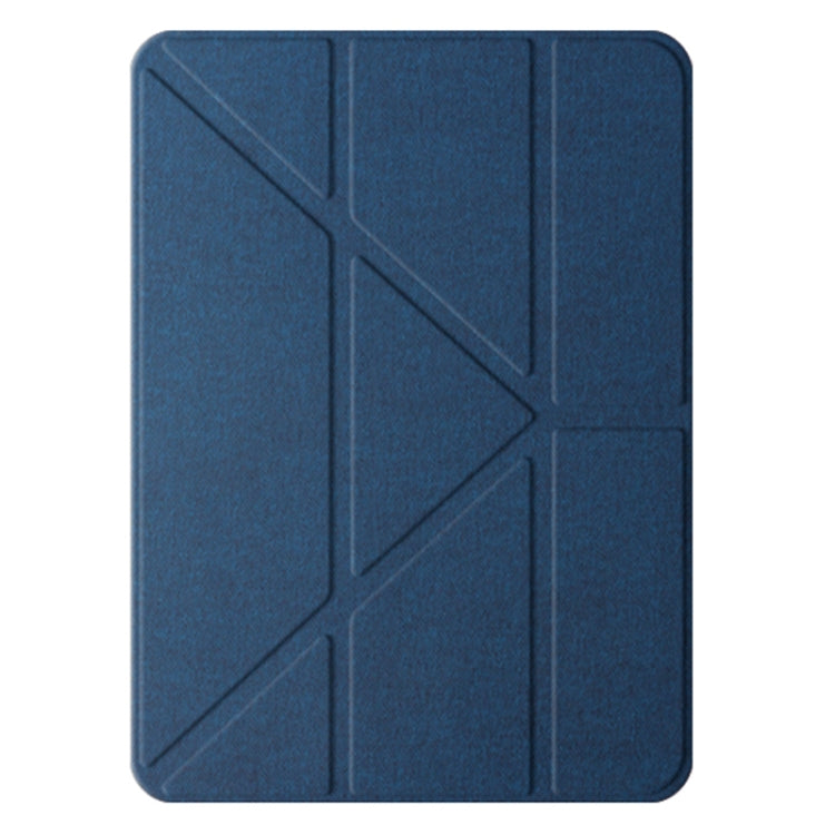 For iPad Pro 13 2025 / 2024 Mutural Multi-fold Smart Leather Tablet Case(Blue)