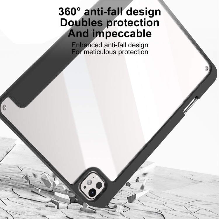 For iPad Pro 13 2025 / 2024 Mutural Pinyue Series Smart Leather Tablet Case(Black)