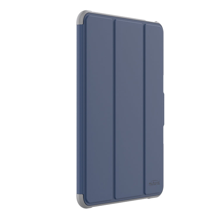 For iPad Pro 11 2025 / 2024 Mutural PC Hybrid TPU Leather Smart Tablet Case(Dark Blue)