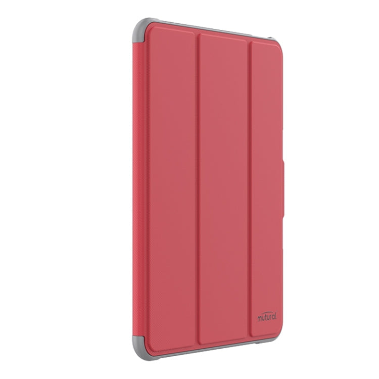 For iPad Pro 11 2025 / 2024 Mutural PC Hybrid TPU Leather Smart Tablet Case(Red)