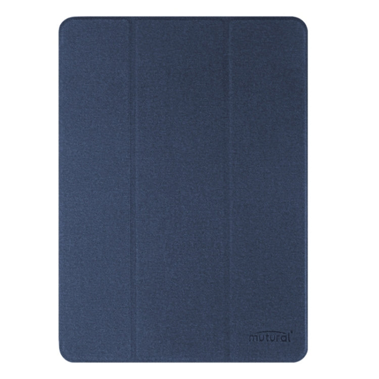 For iPad Air 11 2026 / 2025 / 2024 Mutural YASHI Series Tablet Leather Smart Case(Blue)