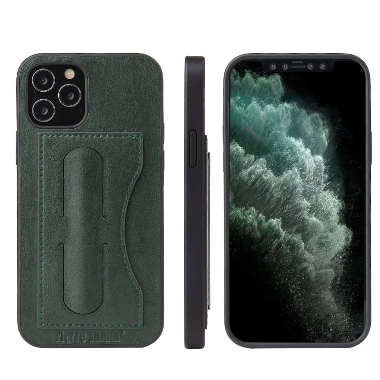 Fierre Shann Full Coverage Protective Leather Case with Holder & Card Slot, For iPhone 12 mini, For iPhone 12 / 12 Pro, For iPhone 12 Pro Max, For Galaxy Note20 Ultra