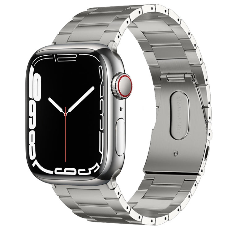 PG63 Three-Bead Protrusion Titanium Metal Watch Band, For Apple Watch Series 2 42mm, For Apple Watch Series 2 38mm, For Apple Watch 42mm, For Apple Watch 38mm