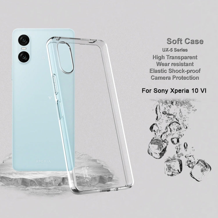 For Sony Xperia 10 VI IMAK UX-5 Series TPU Phone Case(Transparent)