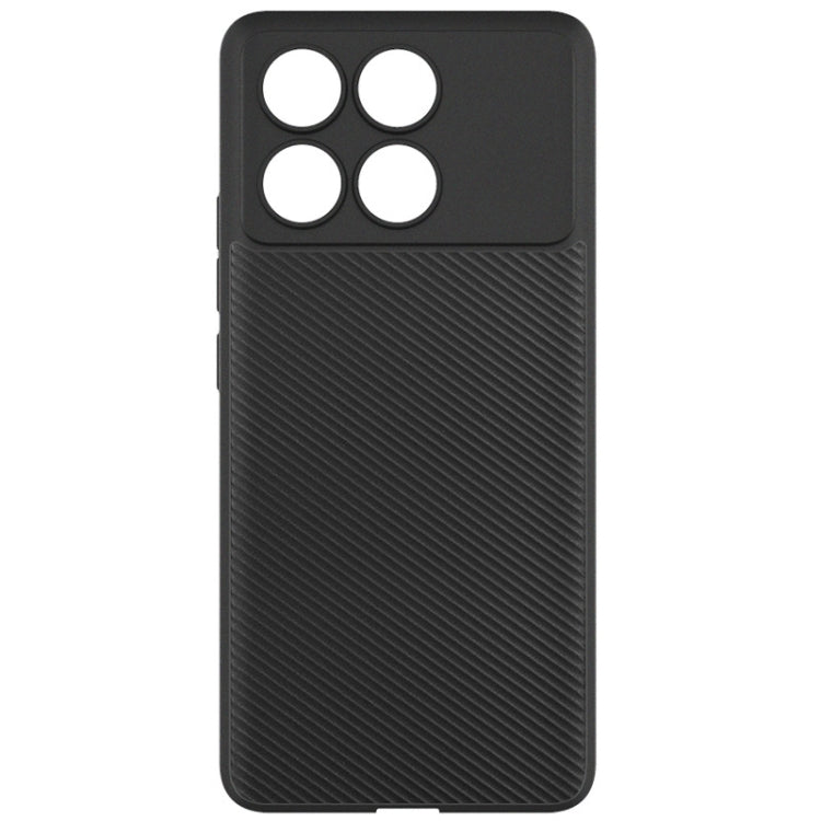 For Xiaomi POCO X6 Pro 5G imak 0.7mm Ultra Thin Ripple Texture Phone Case(Black)