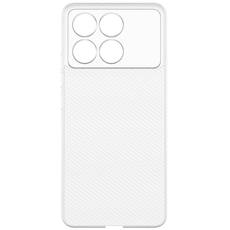 For Xiaomi POCO X6 Pro 5G imak 0.7mm Ultra Thin Ripple Texture Phone Case(Transparent White)