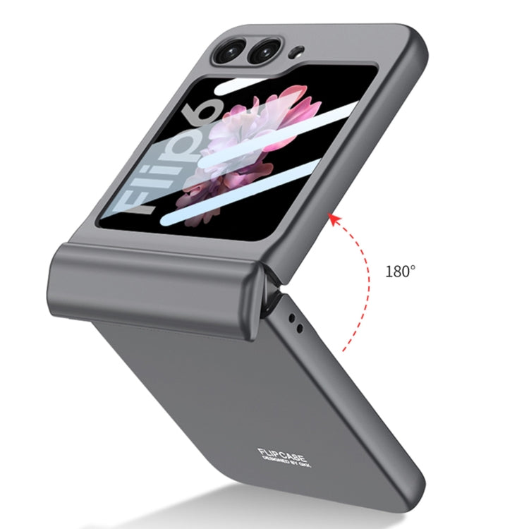 For Samsung Galaxy Z Flip6 / Flip7 FE GKK Integrated Magnetic Full Coverage Folding Phone Case(Silver)