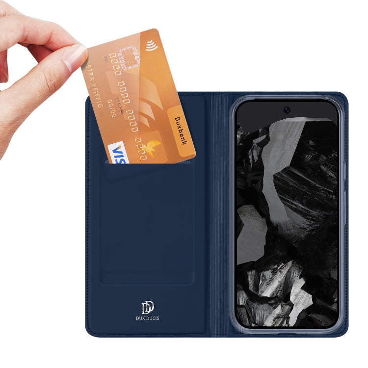For Google Pixel 9 / 9 Pro DUX DUCIS Skin Pro Series Horizontal Flip Phone Leather Case(Blue)