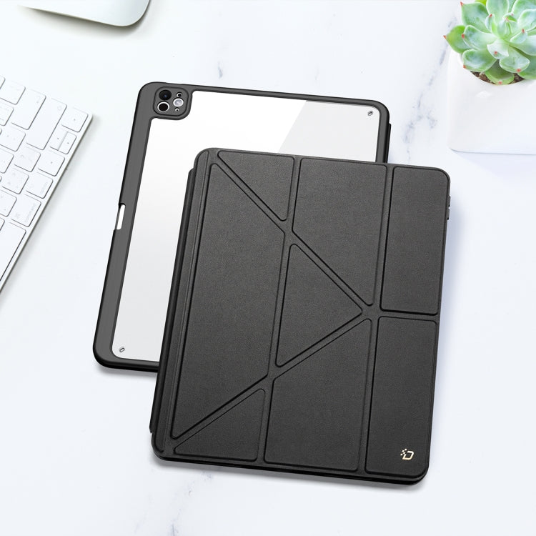 For iPad Pro 13 2025 / 2024 DUX DUCIS Magi Series Smart Leather Tablet Case(Black)