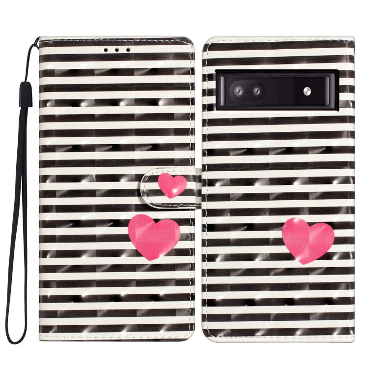 3D Pattern Leather Phone Case, For Google Pixel 8A