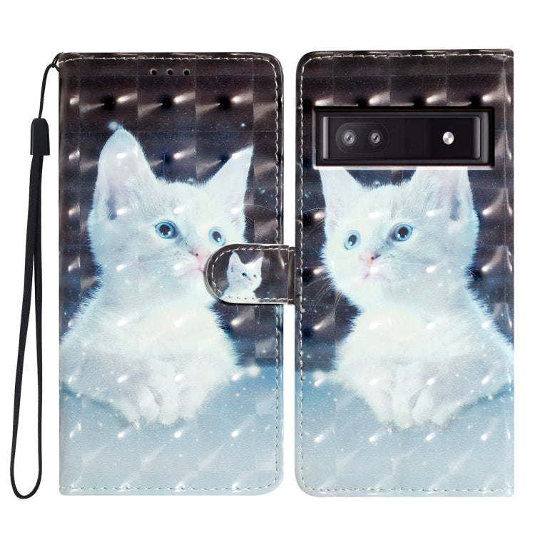 3D Pattern Leather Phone Case, For Google Pixel 8A