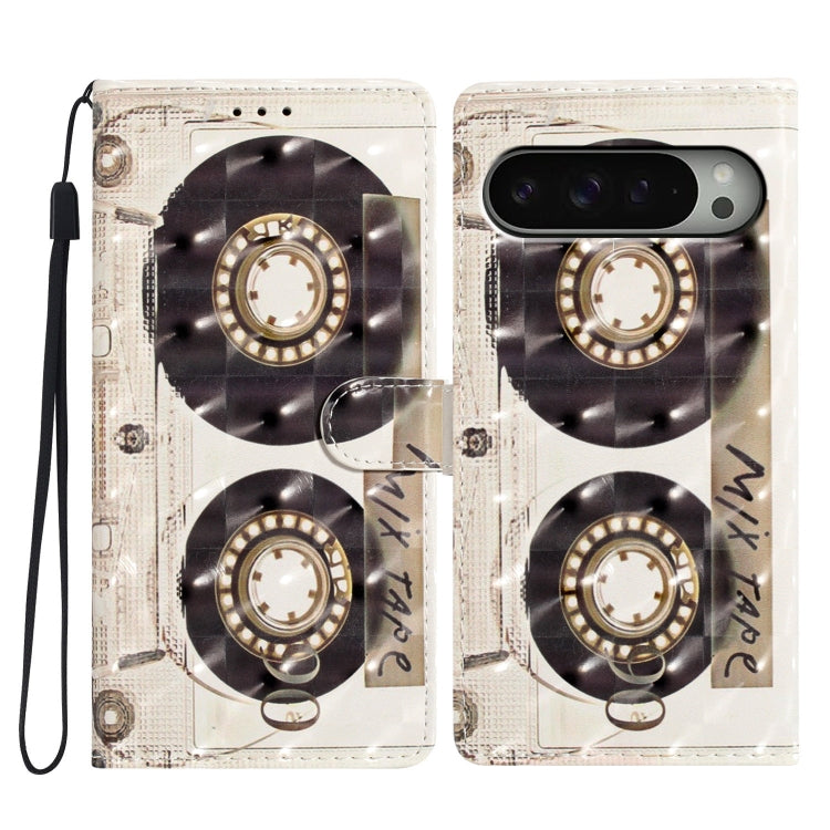 3D Pattern Leather Phone Case, For Google Pixel 9 Pro XL, For Google Pixel 9 / 9 Pro