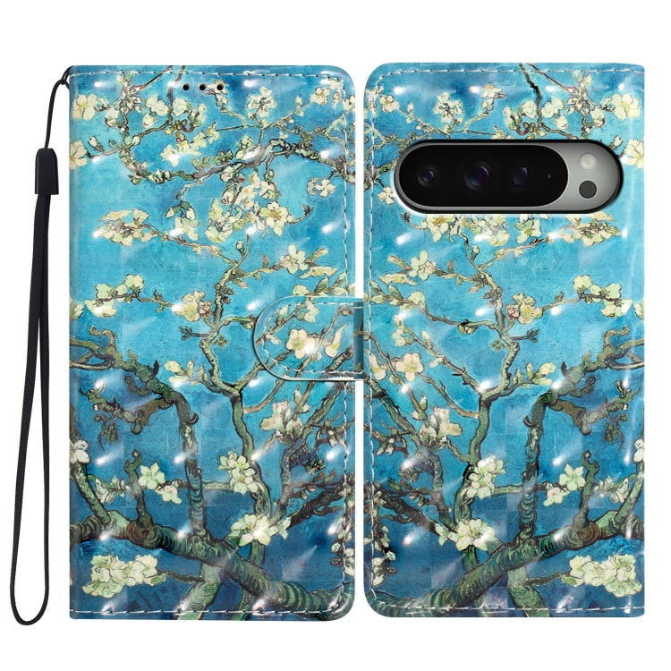 3D Pattern Leather Phone Case, For Google Pixel 9 Pro XL, For Google Pixel 9 / 9 Pro