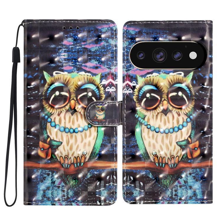 3D Pattern Leather Phone Case, For Google Pixel 11a, For Google Pixel 11 Pro XL