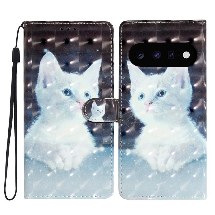 3D Pattern Leather Phone Case, For Google Pixel 11 / 11 Pro, For Google Pixel 9A