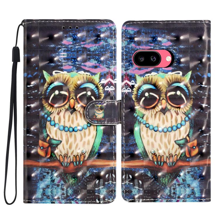 3D Pattern Leather Phone Case, For Google Pixel 11a, For Google Pixel 11 Pro XL