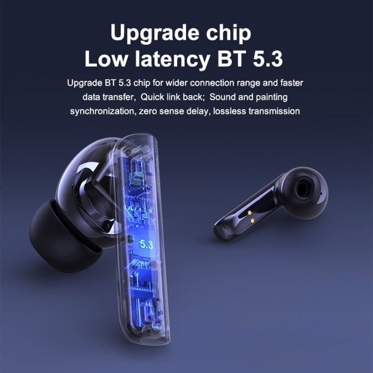 Langsdom TA03 ANC Active Noise Reduction Wireless Bluetooth Earphone(White)