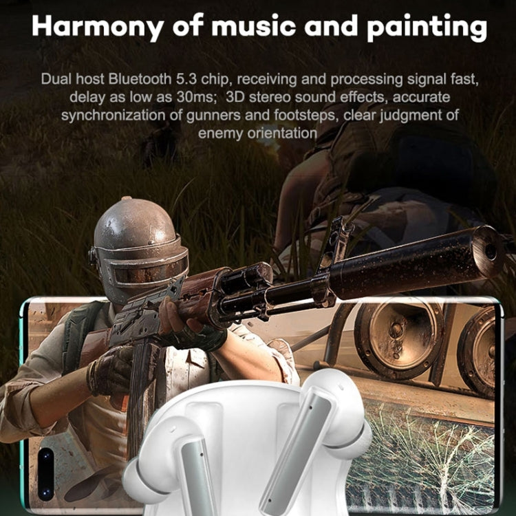 Langsdom TA03 ANC Active Noise Reduction Wireless Bluetooth Earphone(White)