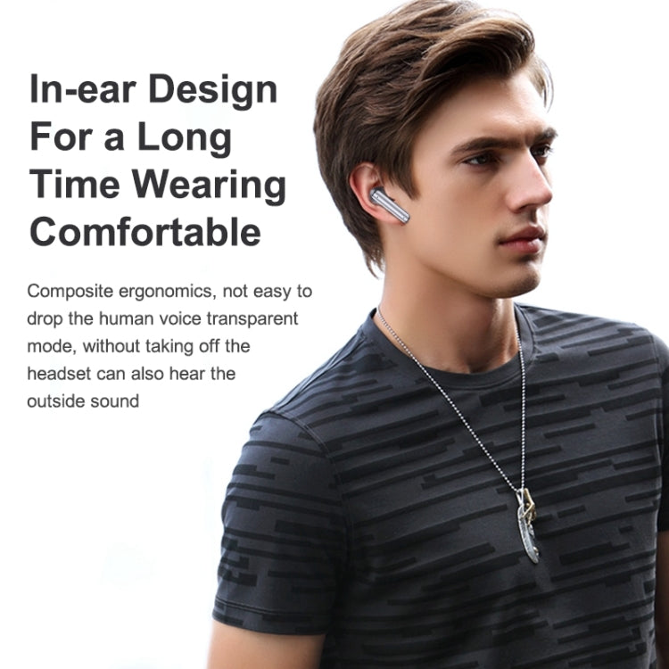 Langsdom TA03 ANC Active Noise Reduction Wireless Bluetooth Earphone(White)