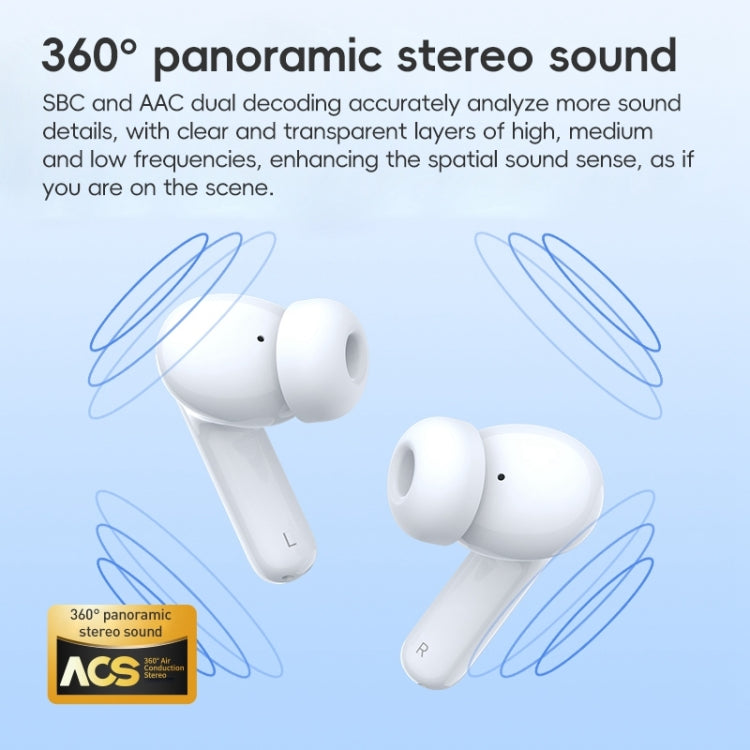 Langsdom TA08 Active Noise Reduction Wireless Bluetooth Earphone(White)