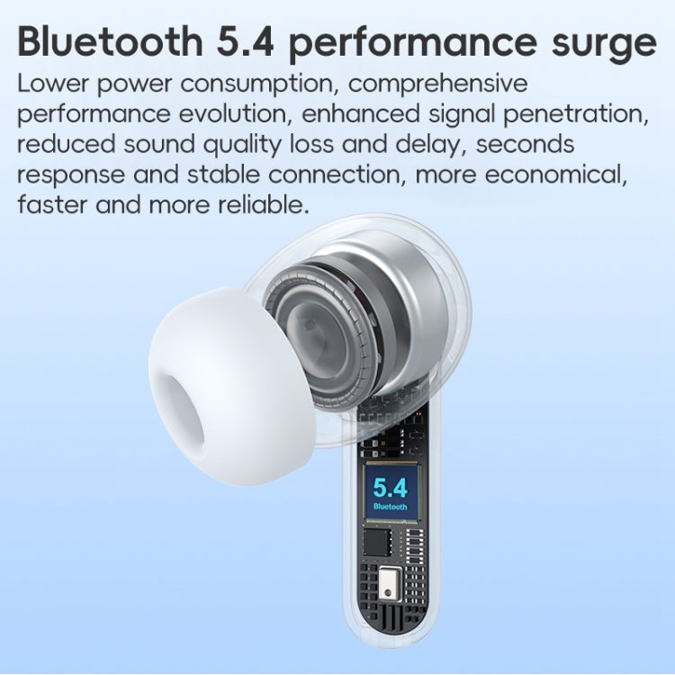 Langsdom TA08 Active Noise Reduction Wireless Bluetooth Earphone(White)