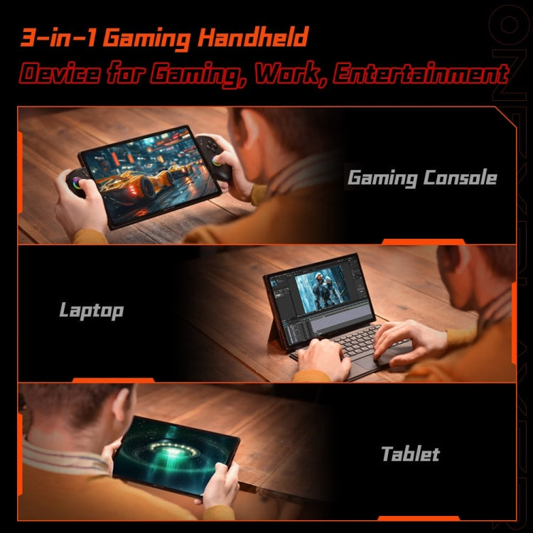 ONE-NETBOOK OneXPlayer X1 10.95 inch Handheld Game Console, 32GB+2TB, Windows 11 AMD Ryzen 7 8840U(Black)