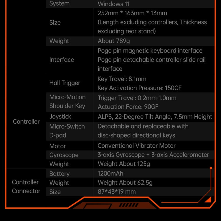 ONE-NETBOOK OneXPlayer X1 10.95 inch Handheld Game Console, 64GB+4TB, Windows 11 AMD Ryzen 7 8840U(Black)