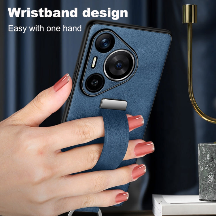 For Huawei Pura 70 Pro / 70 Pro+ SULADA PC Hybrid Leather Texture Skin Feel Shockproof Phone Case(Blue)