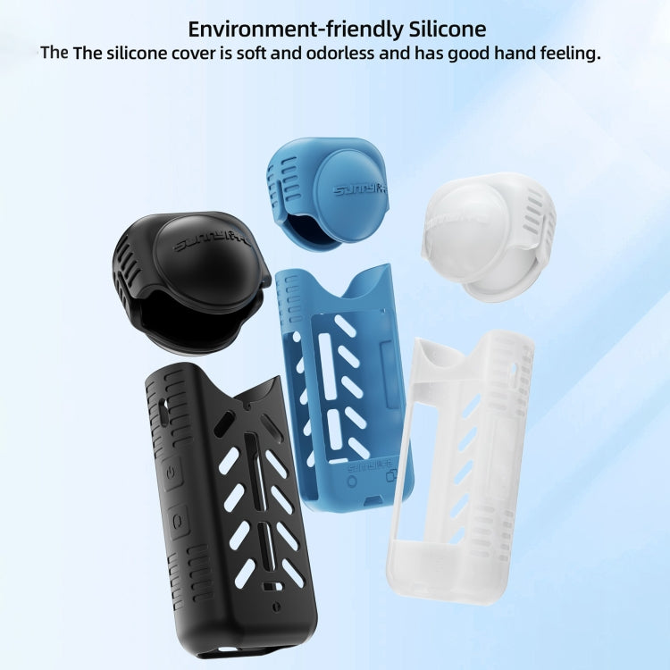 For Insta360 X4 / X5 Sunnylife Silicone Shockproof Case Lens Cover(Blue)