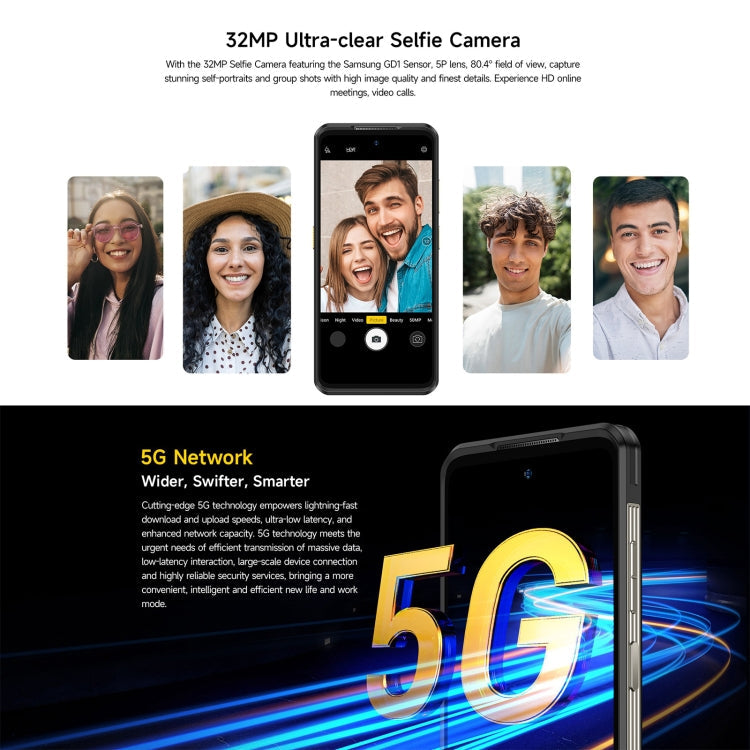 [HK Warehouse] Ulefone Armor 25T Pro Rugged Phone, 8GB+256GB, Thermal Imaging, 6.78 inch Android 15 MediaTek Dimensity 6300 Octa Core, Network: 5G, NFC(Frost Black)