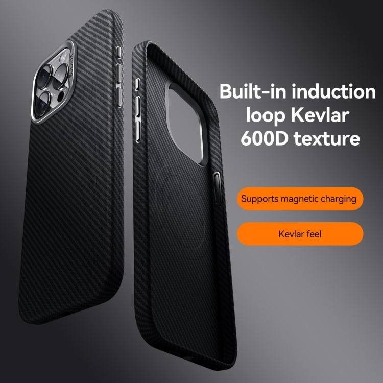 For iPhone 14 Pro Max SULADA 600D Kevlar Texture PC Shockproof Phone Case(Brown)