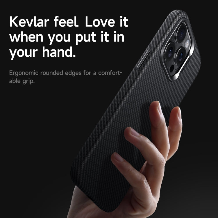 For iPhone 14 Pro Max SULADA 600D Kevlar Texture PC Shockproof Phone Case(Black)