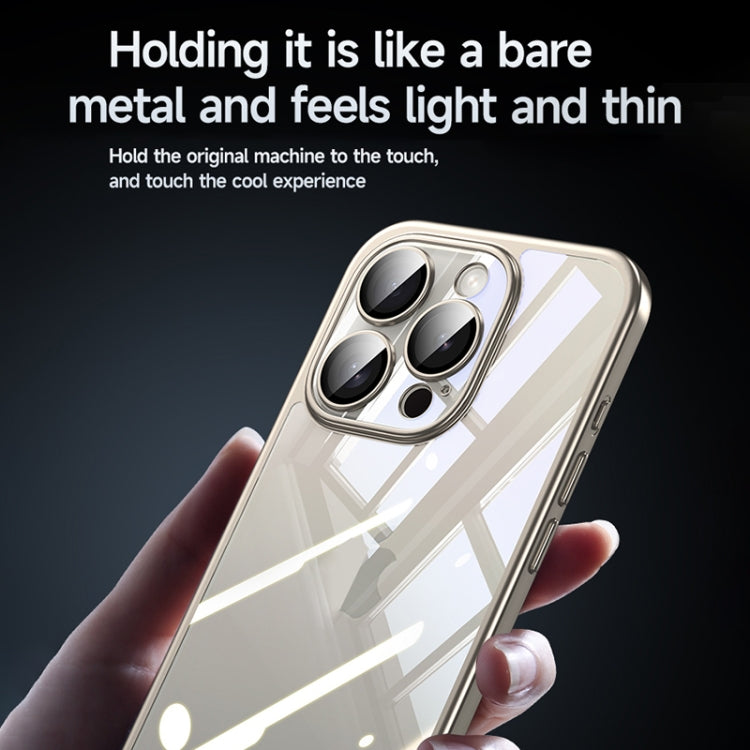For iPhone 15 Plus SULADA Electroplating Frosted PC + TPU Shockproof Phone Case(Black)