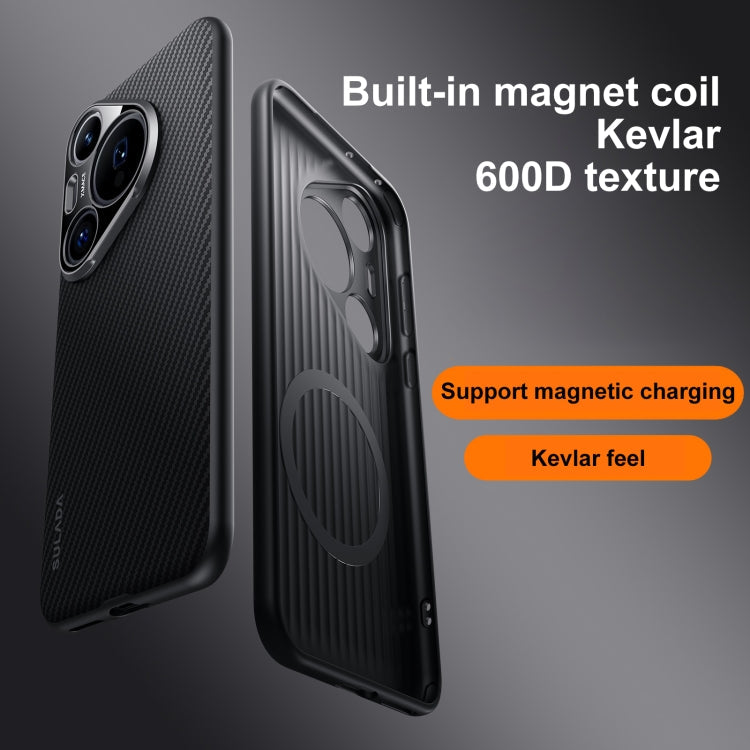 For Huawei Pura 70 Ultra SULADA 600D Kevlar Texture PC Shockproof Phone Case(Brown)