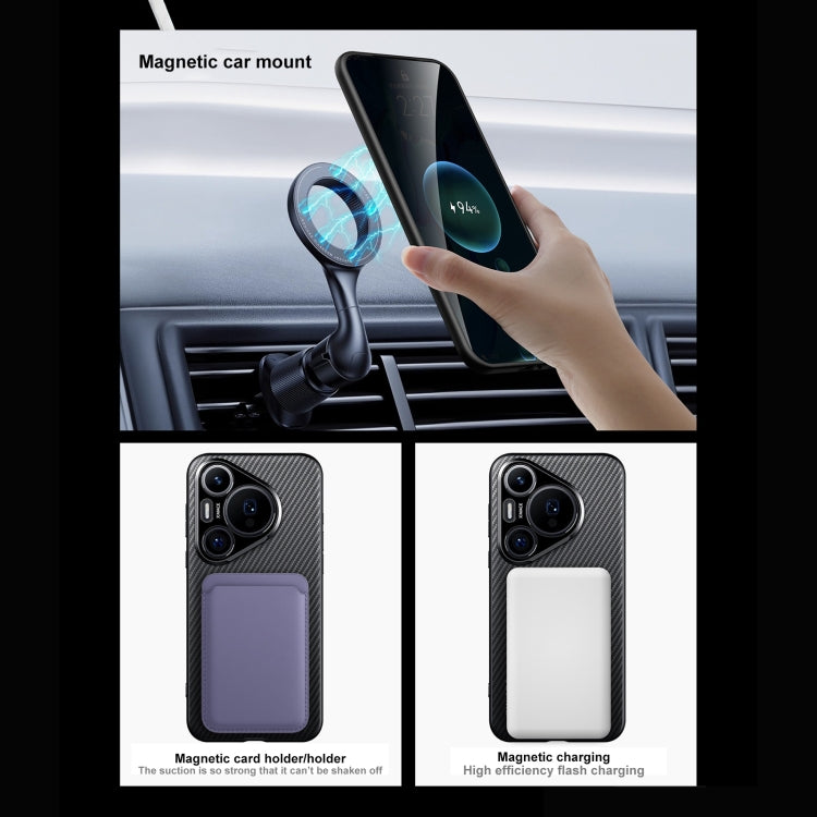 For Huawei Pura 70 Ultra SULADA 600D Kevlar Texture PC Shockproof Phone Case(Blue)