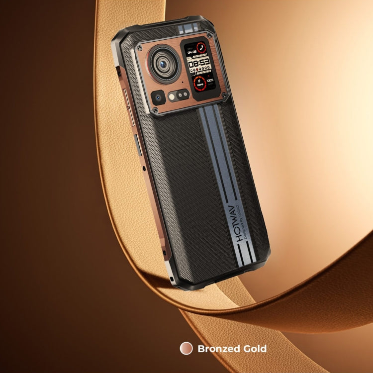 [HK Warehouse] HOTWAV Cyber 15, 12GB+256GB, IP68/IP69K Rugged Phone, 6280mAh, 6.6 inch Android 13 MediaTek MT6789 Helio G99 Octa Core, Network: 4G, NFC, OTG(Brone Gold)