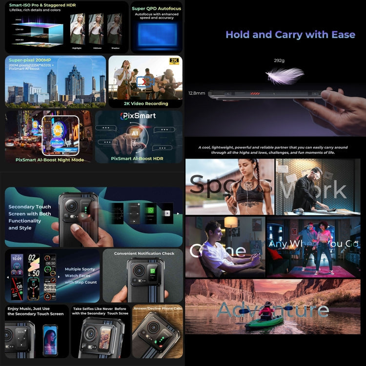 [HK Warehouse] HOTWAV Cyber 15, 12GB+256GB, IP68/IP69K Rugged Phone, 6280mAh, 6.6 inch Android 13 MediaTek MT6789 Helio G99 Octa Core, Network: 4G, NFC, OTG(Brone Gold)