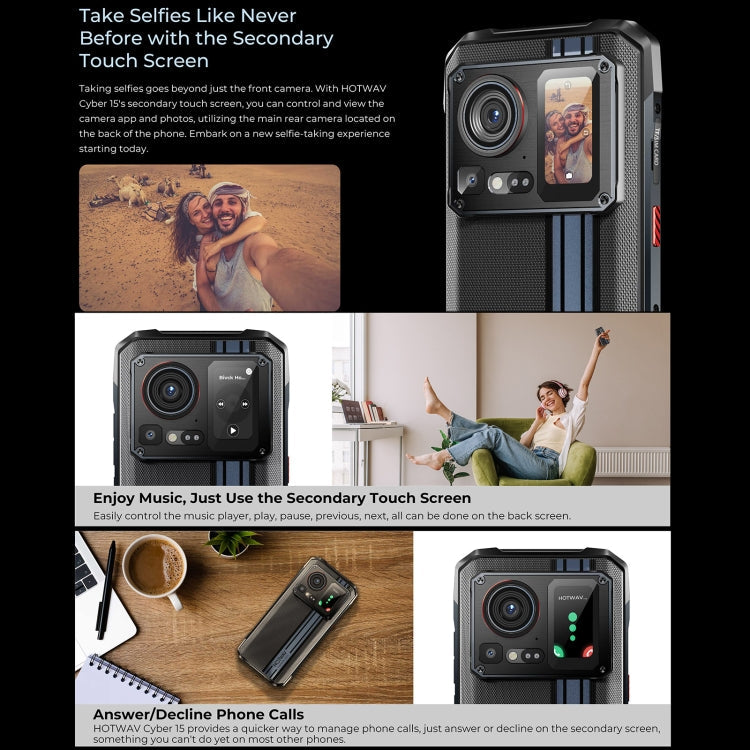 [HK Warehouse] HOTWAV Cyber 15, 12GB+256GB, IP68/IP69K Rugged Phone, 6280mAh, 6.6 inch Android 13 MediaTek MT6789 Helio G99 Octa Core, Network: 4G, NFC, OTG(Brone Gold)