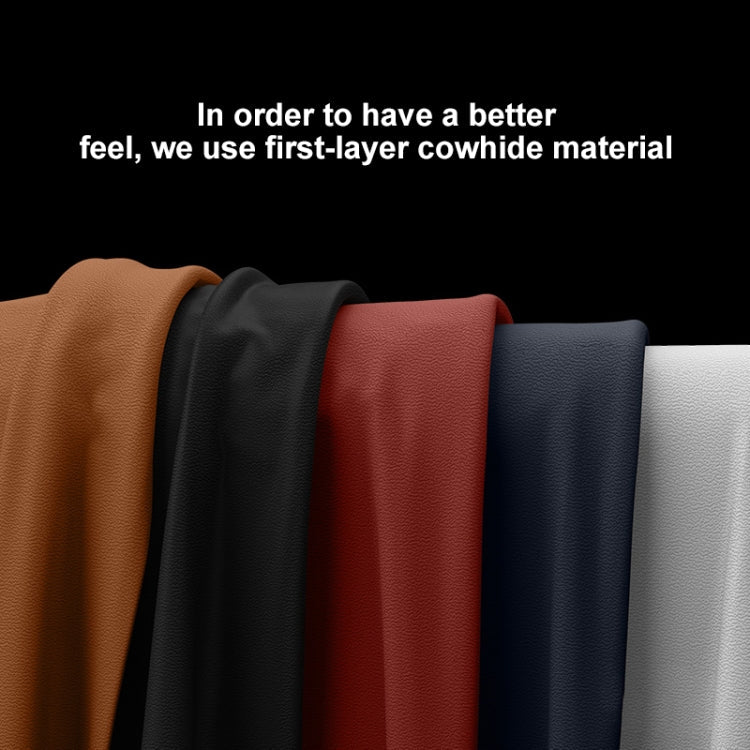 For Huawei Pura 70 Ultra SULADA Frameless Top Layer Cowhide Leather + PC Phone Case(Brown)