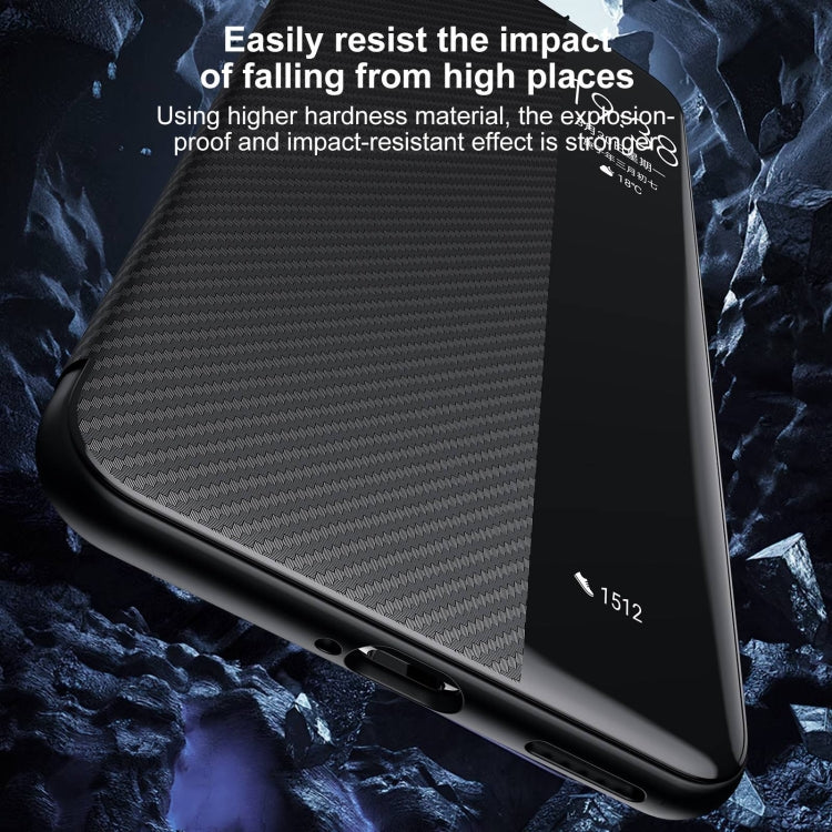 For Huawei Pura 70 SULADA Kevlar 600D Texture Smart Window Leather Phone Case(Brown)