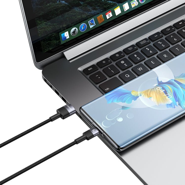 USAMS SJ718 3A USB to USB-C/Type-C Aluminum Alloy Data Cable, Length: 1.2m(Tarnish)