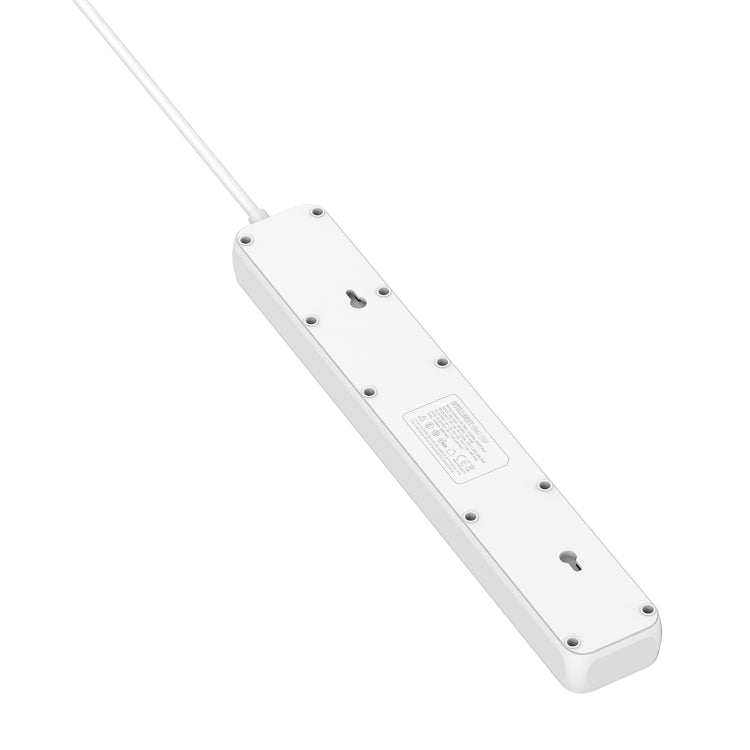 LDNIO SC5319 5-position Travel Home Office Socket with 38W USB Ports, Cable Length: 2m(UK Plug)