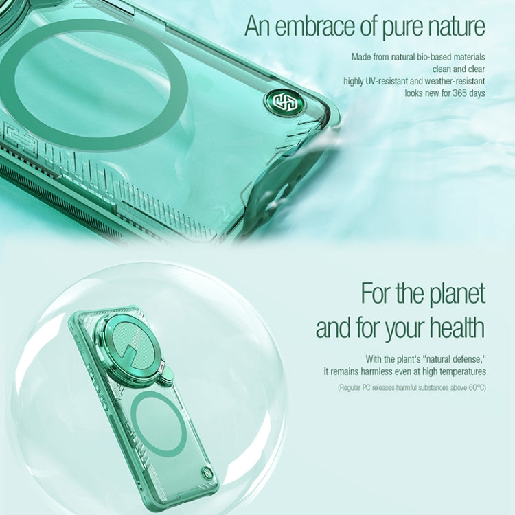 For Xiaomi 14 Ultra NILLKIN Ice Air Prop Series MagSafe Magnetic Cover Version Phone Case(Green)